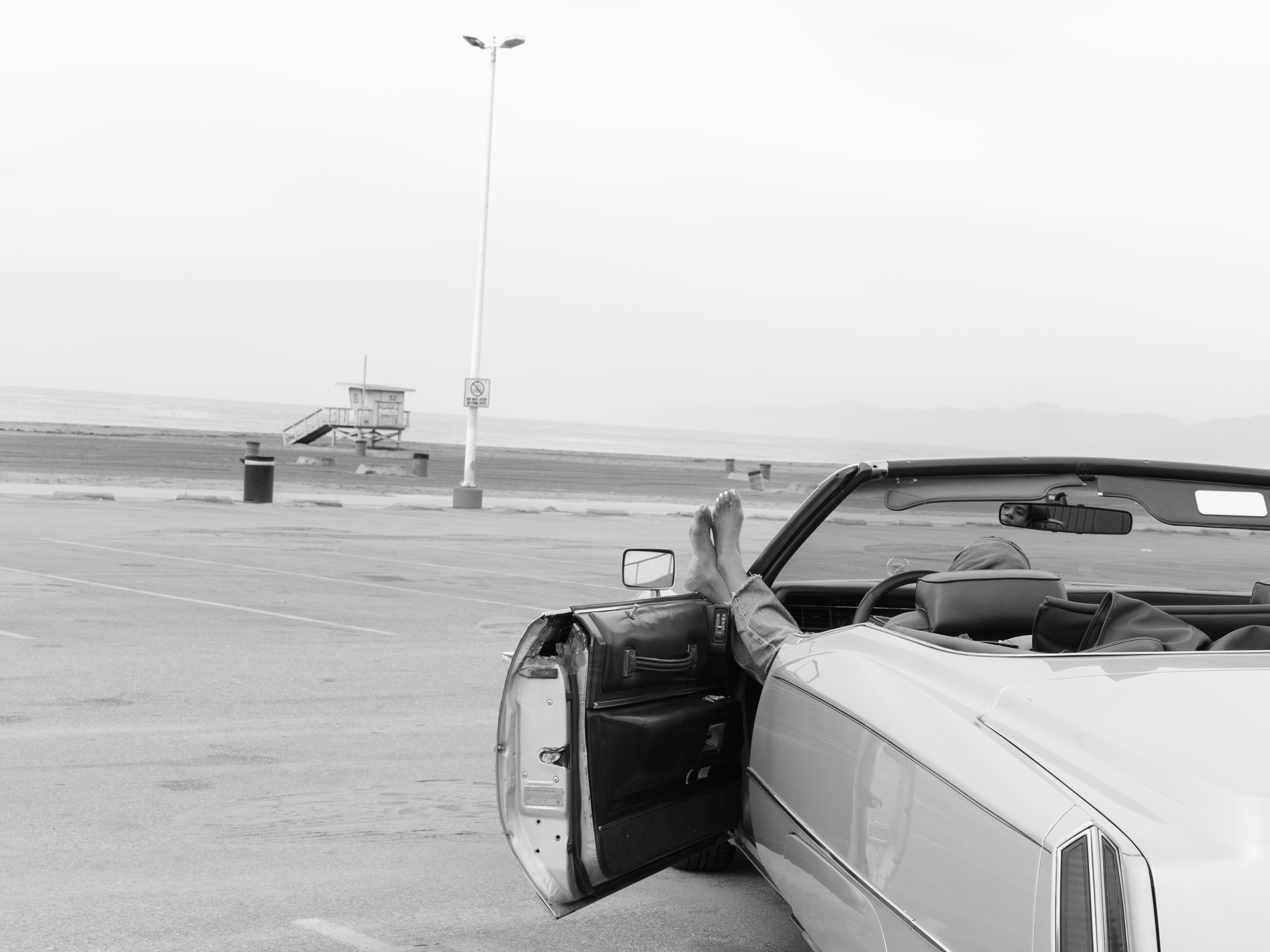 This self-portrait is Bowman's response to Cadillac & Artnet's prompt "Modern Goddess". The image features the artist reclining in a 1967 Cadillac Deville.